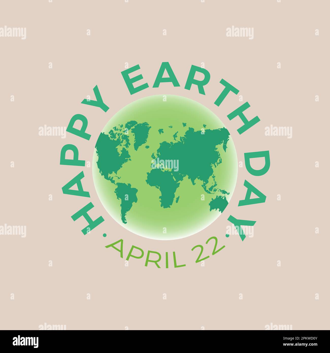 Happy earth day. World earth day concept. 22 April. Vector template for ...