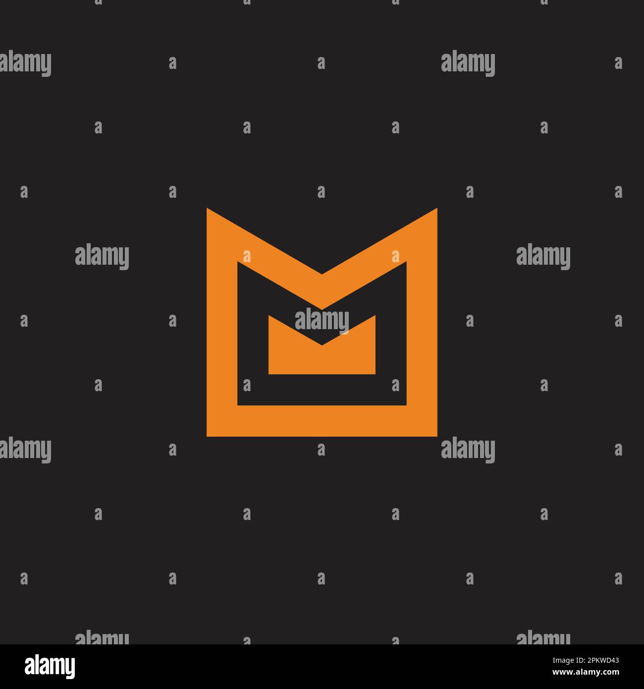 letter m golden crown simple logo vector Stock Vector Image & Art - Alamy