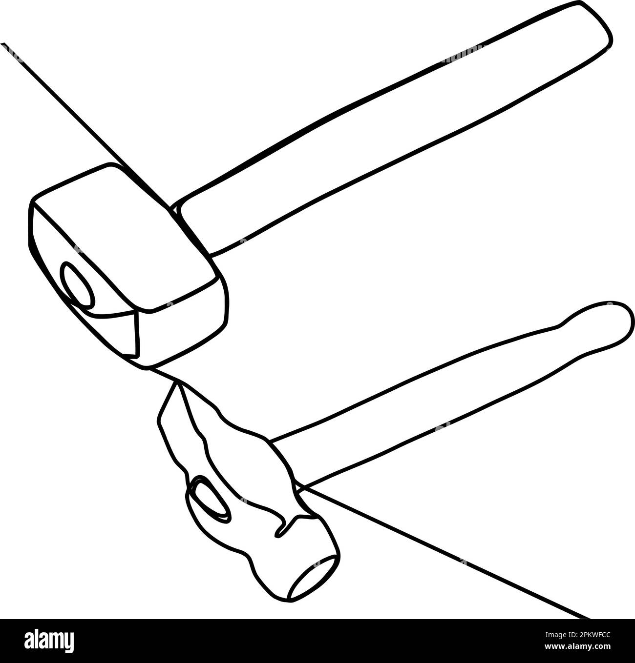 Collection, building, repair, tools illustration, drawing, engraving