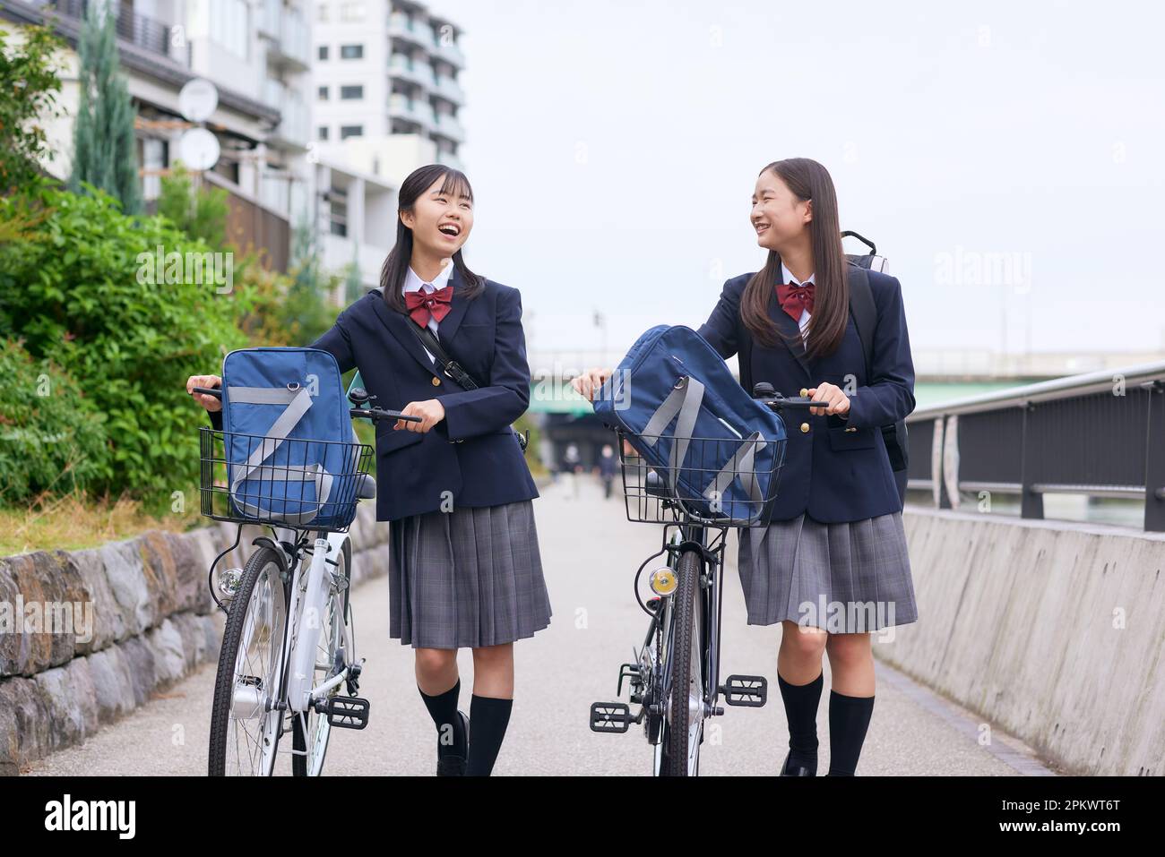 Japanese high school students wearing uniform Stock Photo Alamy