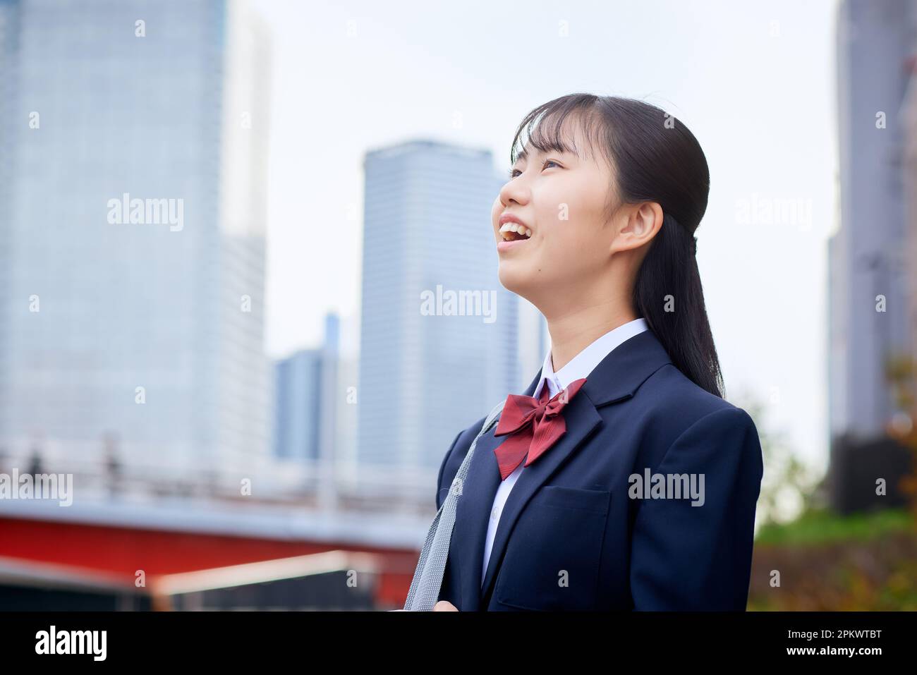 Japanese high school student wearing uniform Stock Photo - Alamy