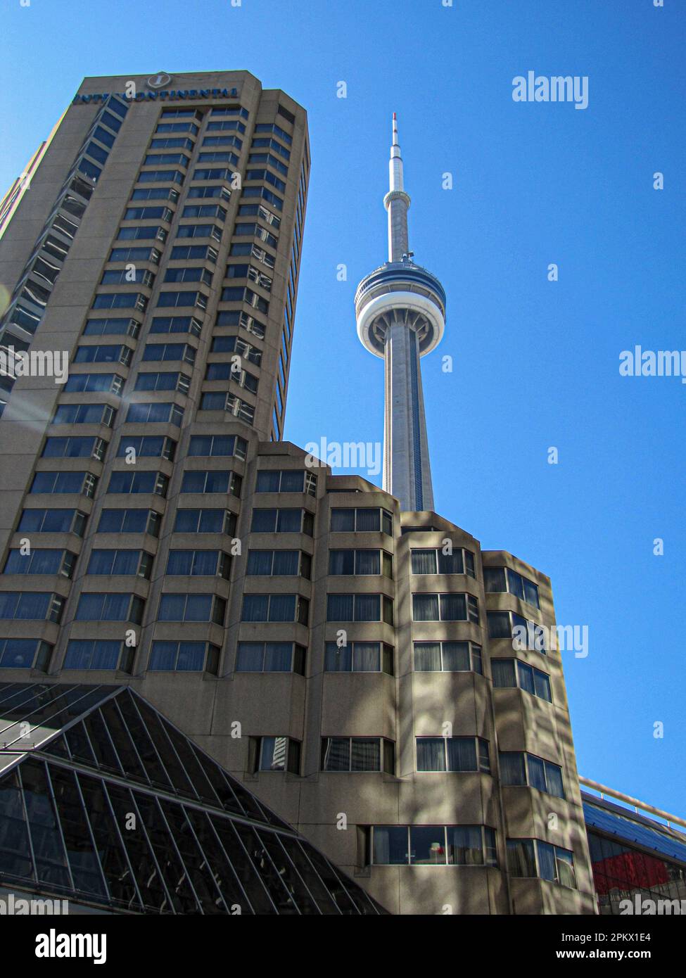 CN Tower in Toronto Downtown. Ontario, Canada Stock Photo - Alamy