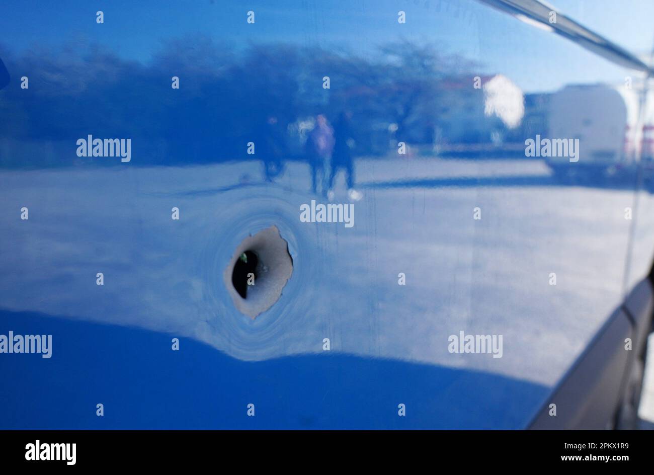 Car bullet hole hi-res stock photography and images - Page 2 - Alamy