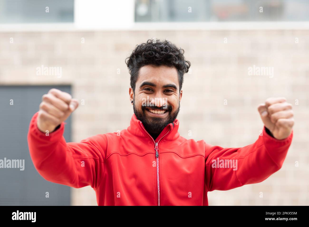 Curly red hair beard male hi-res stock photography and images - Alamy