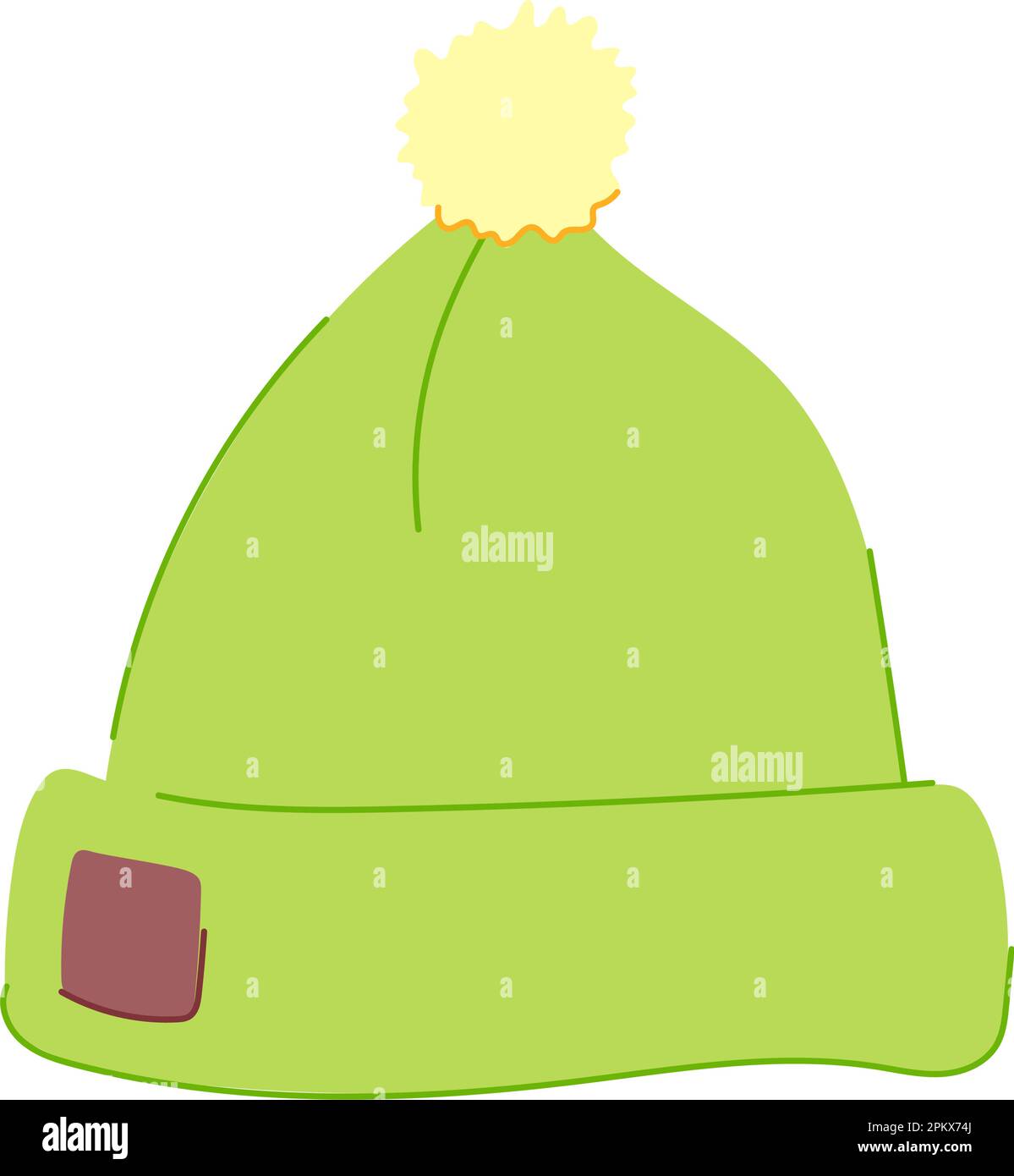 clothing beanie hat cartoon vector illustration Stock Vector Image ...