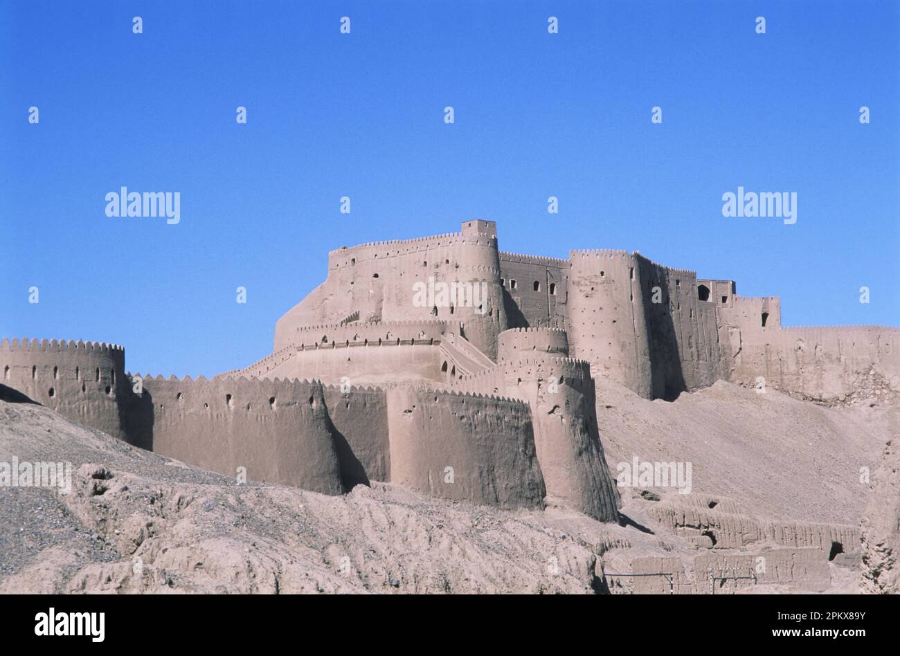 Iran - Bam, Kerman province: the fortress - Arg-e Bam citadel - the world's largest adobe structure - dating to at least 500BC. UNESCO World Heritage Stock Photo