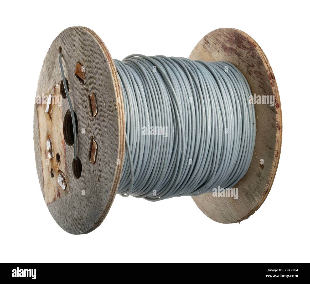 Cable reel drum Cut Out Stock Images & Pictures - Alamy