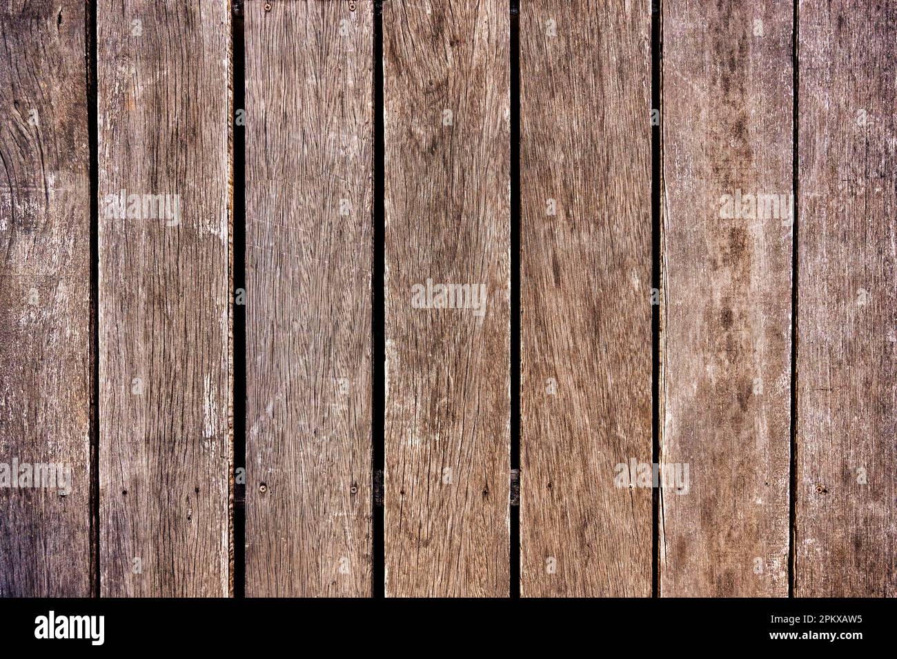 Old weathered grunge wooden plank background Stock Photo