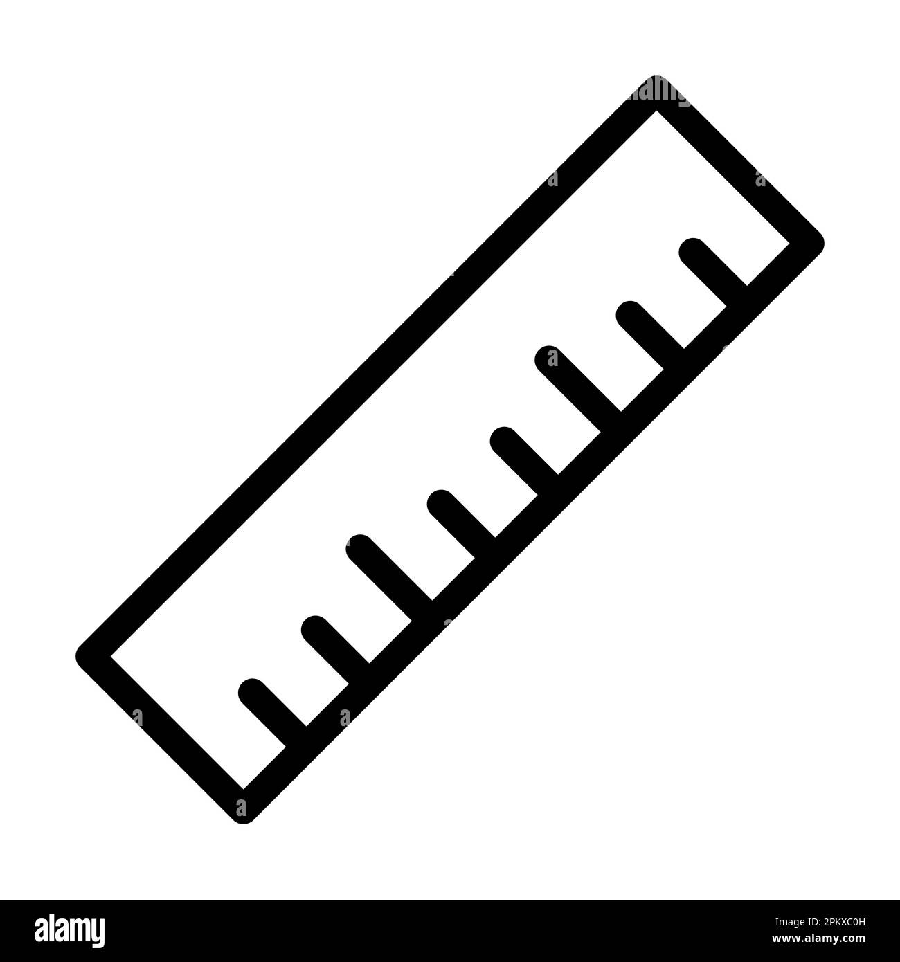 Ruler Vector Thick Line Icon For Personal And Commercial Use Stock ...
