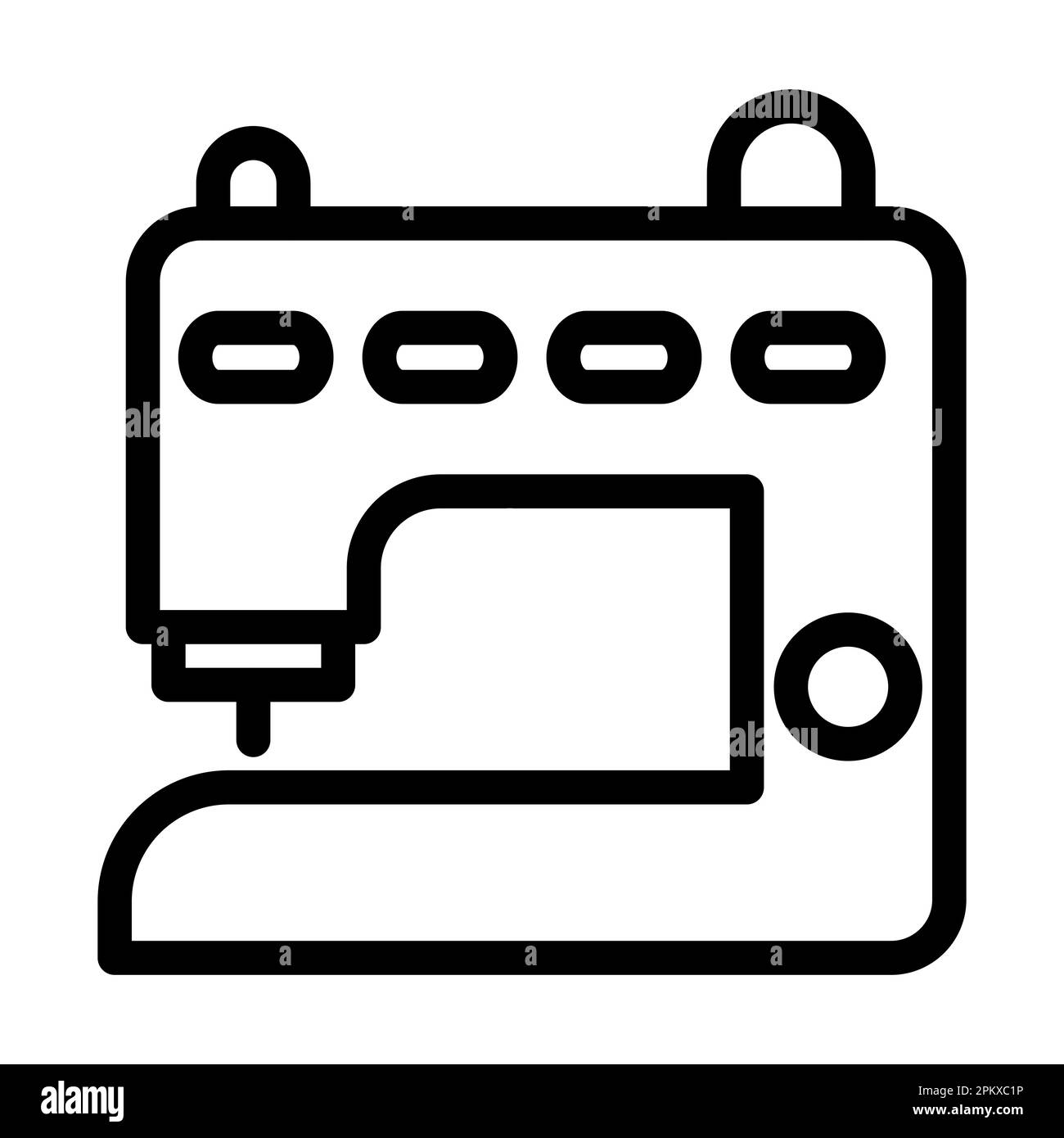 Sewing Machine Vector Thick Line Icon For Personal And Commercial Use ...