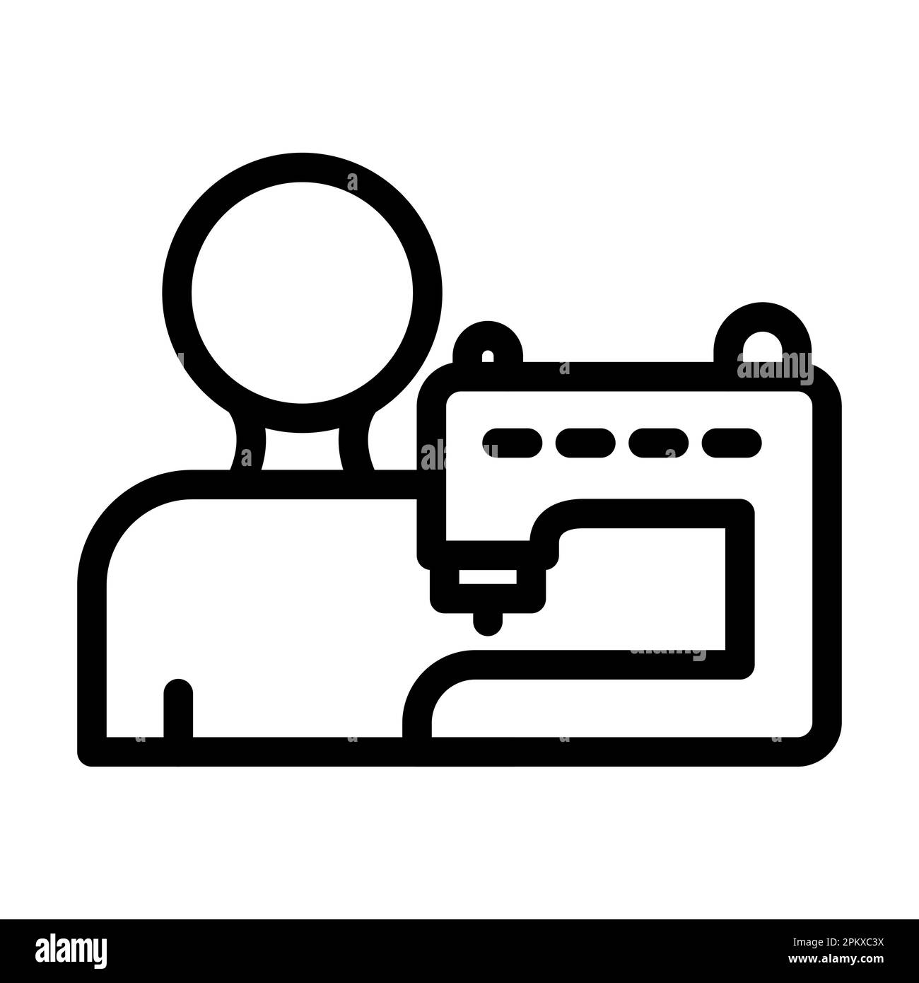 Tailor Vector Thick Line Icon For Personal And Commercial Use Stock ...