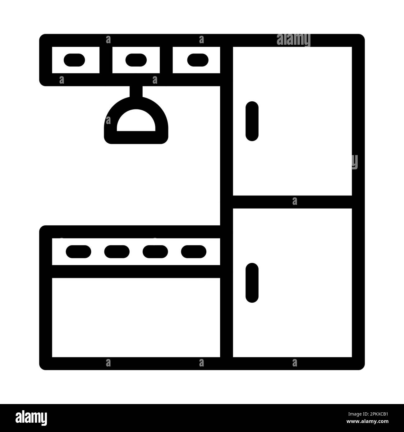 Kitchen Vector Thick Line Icon For Personal And Commercial Use Stock Photo Alamy