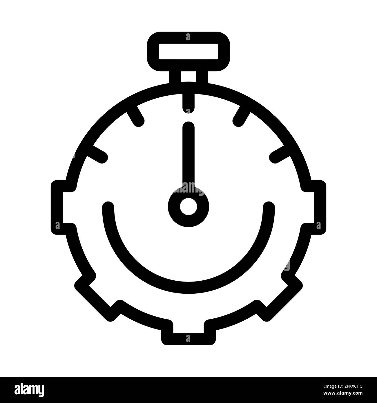 Time Management Vector Thick Line Icon For Personal And Commercial Use ...