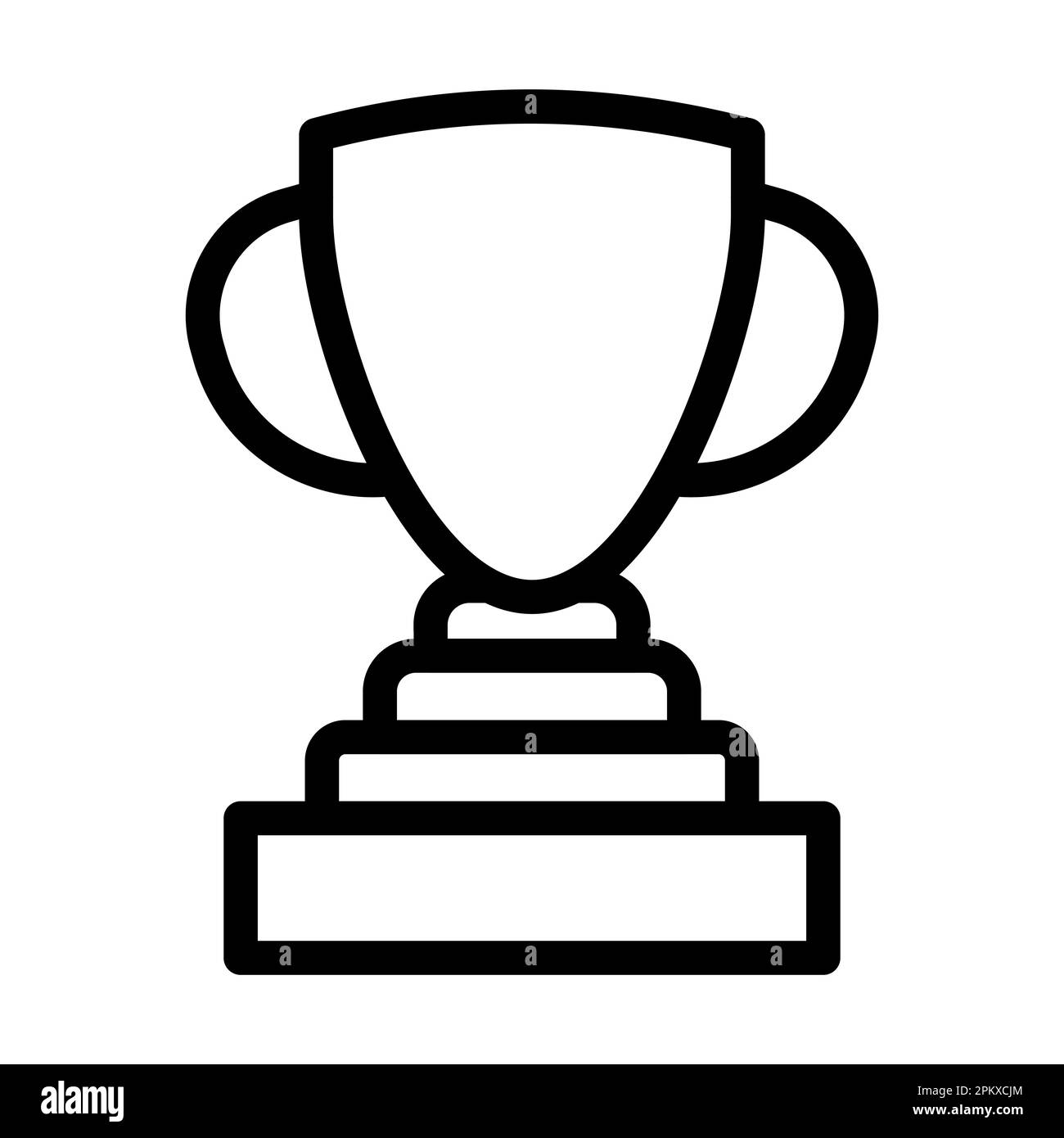 Trophy Vector Thick Line Icon For Personal And Commercial Use Stock ...