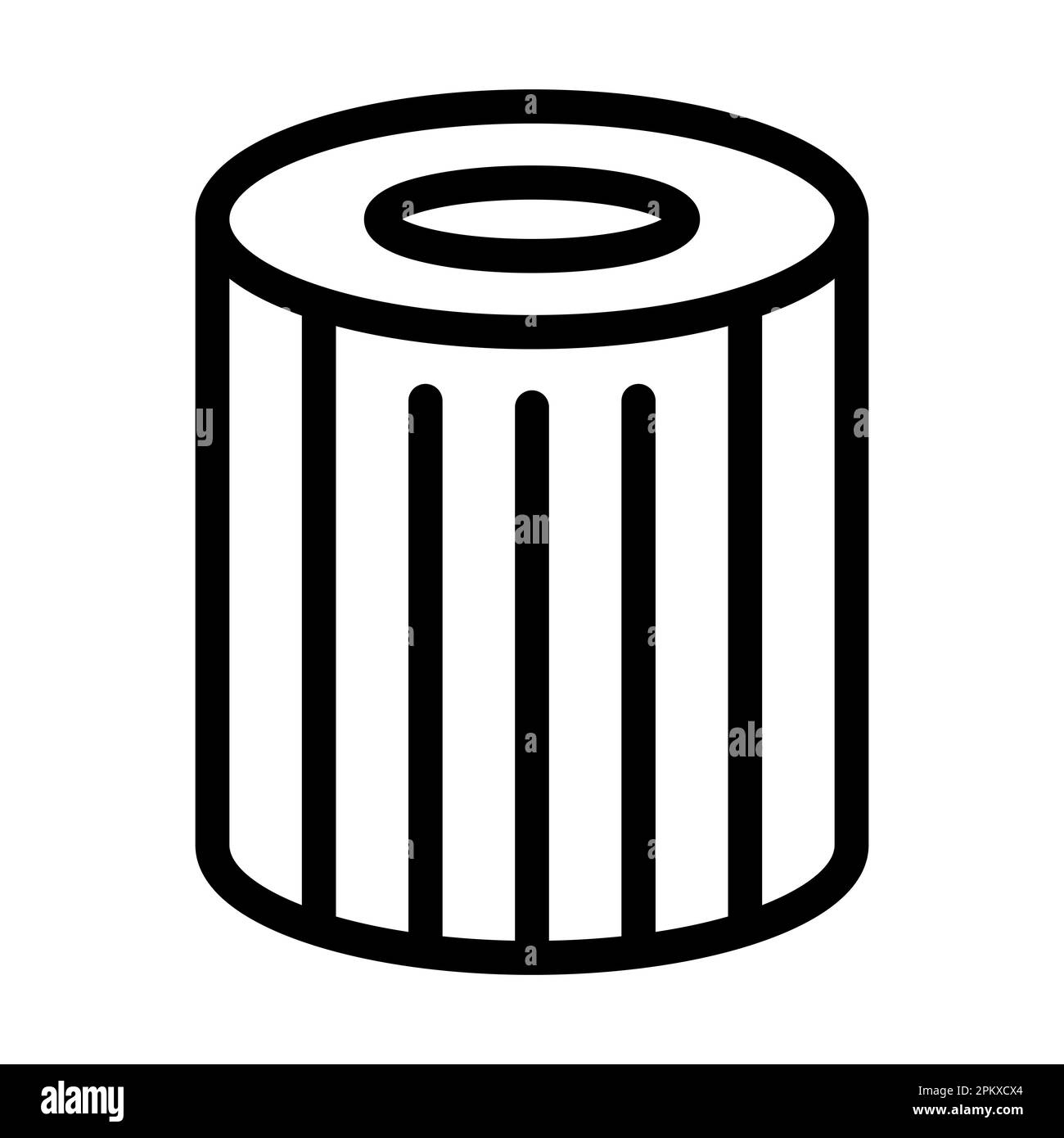 Air Filter Vector Thick Line Icon For Personal And Commercial Use. Stock Photo