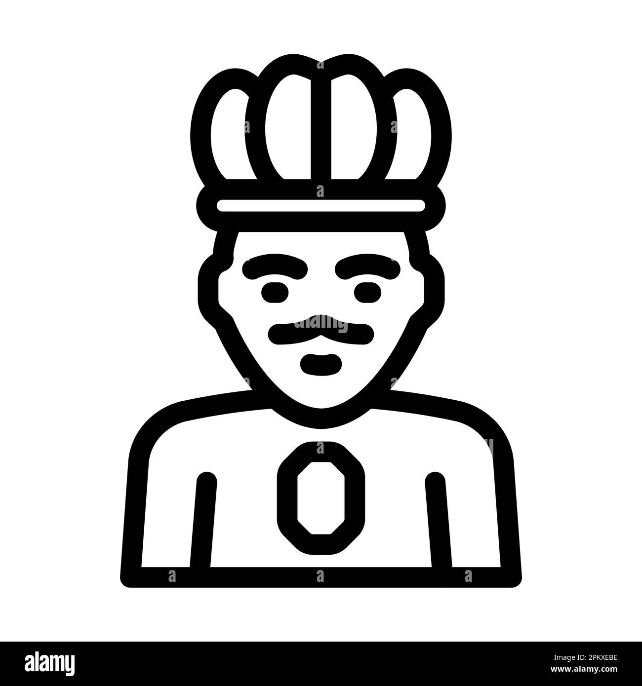 King Vector Thick Line Icon For Personal And Commercial Use Stock Photo ...