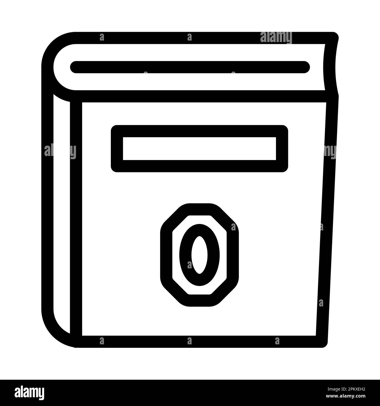 Book Vector Thick Line Icon For Personal And Commercial Use Stock Photo ...