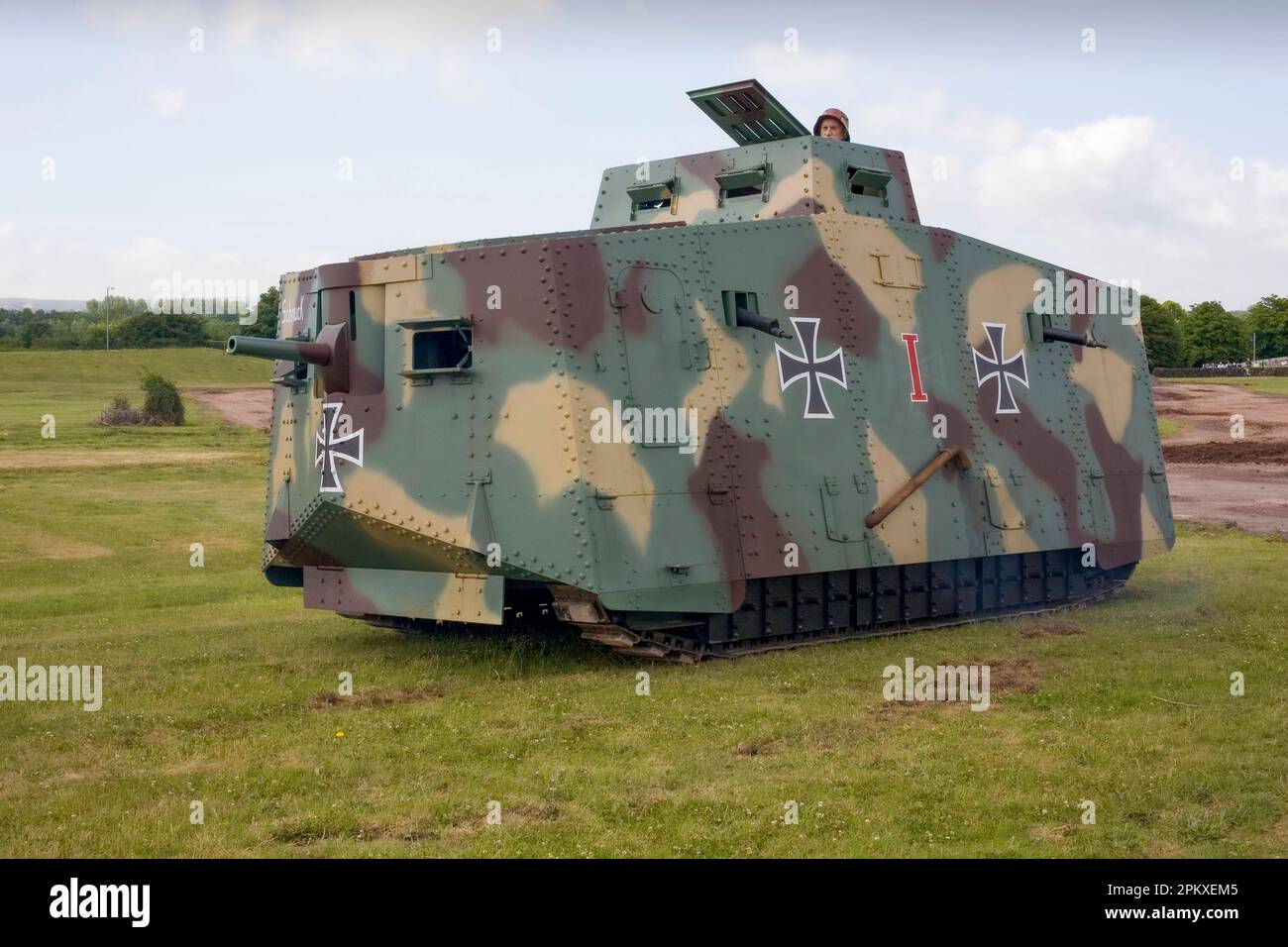 German WW1 A7V Tank (replica Stock Photo - Alamy