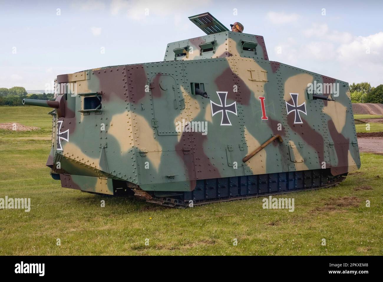 German WW1 A7V Tank (replica Stock Photo - Alamy