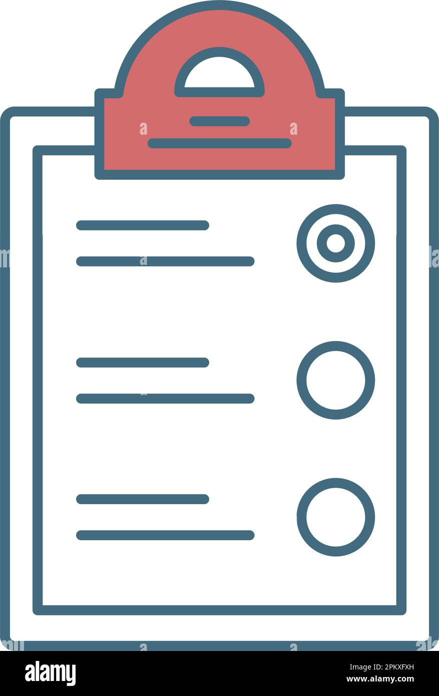 Clipboard icon flat vector check list form Stock Vector