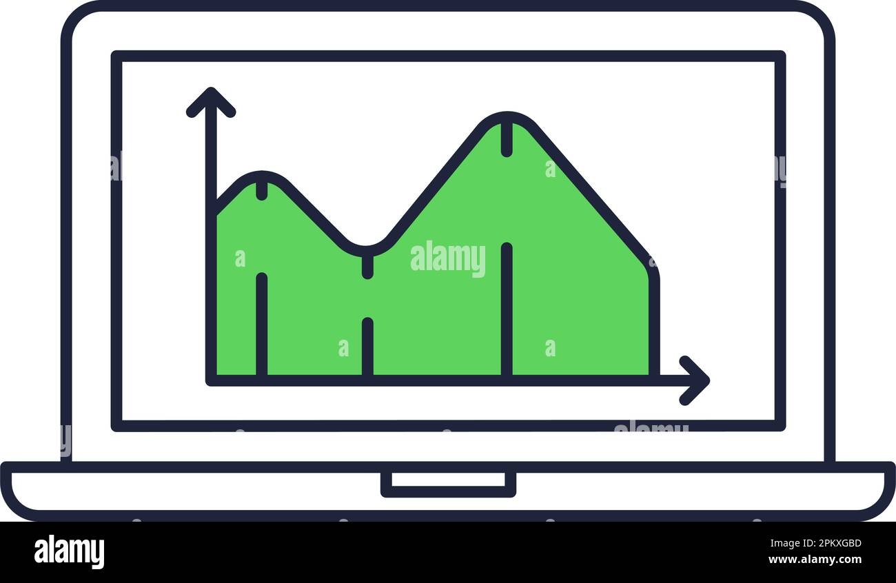 Diagram icon business chart graph growth vector Stock Vector Image ...