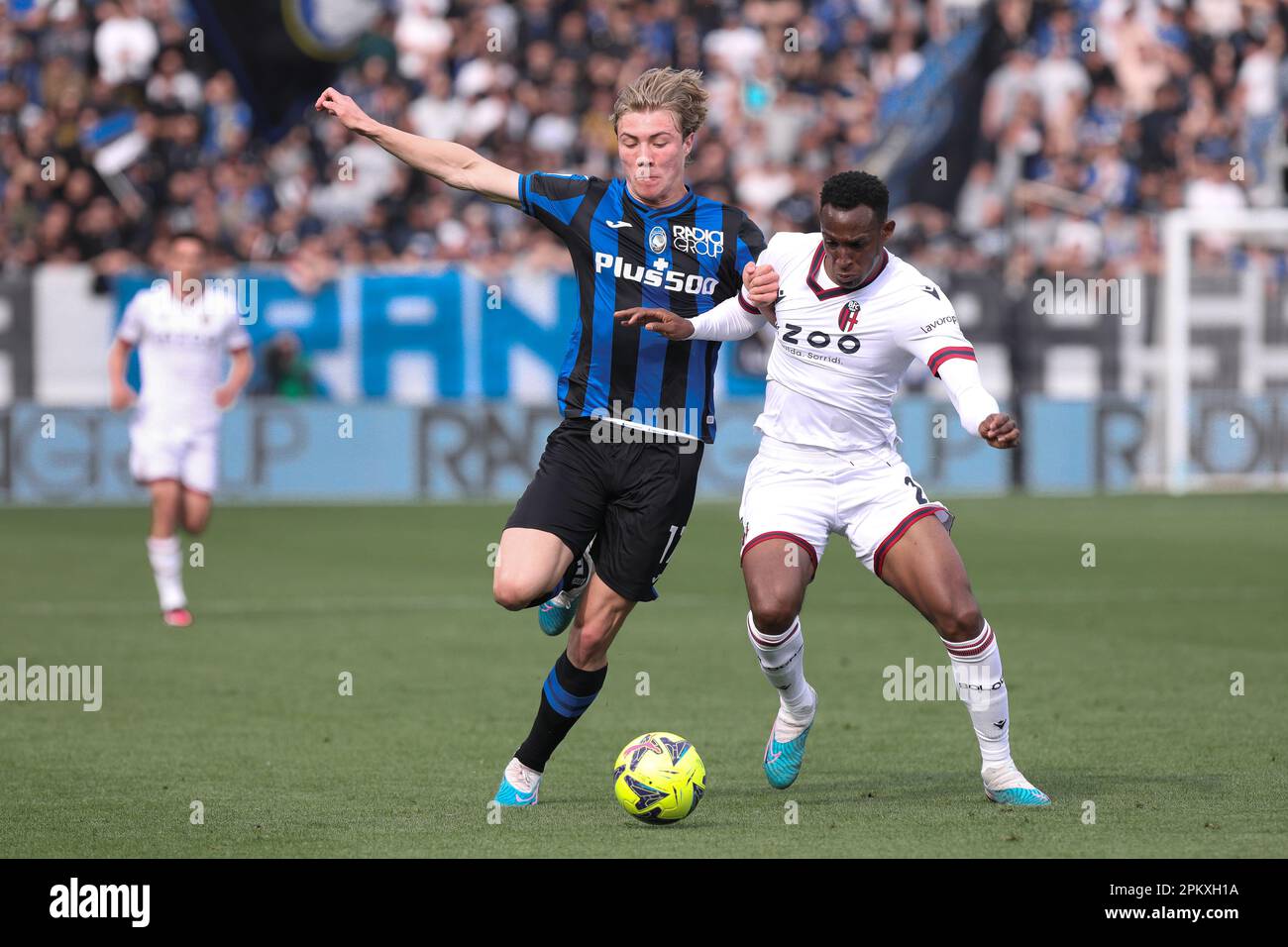 Bergamo, Italy. 08th Apr, 2023. Italy, Bergamo, april 08 2023 Rasmus Hojlund (Atalanta striker
