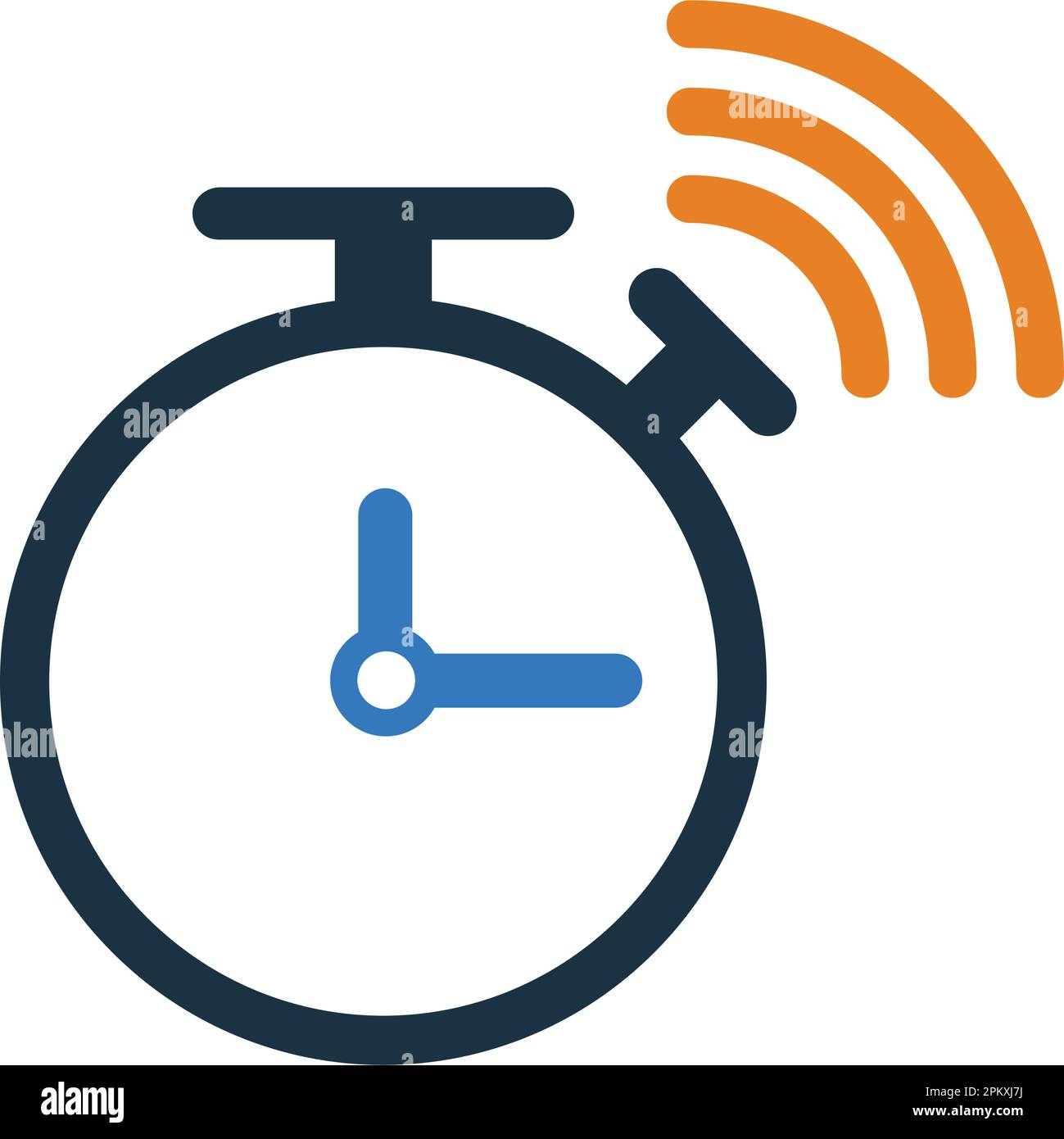Colourful clock isolated Stock Vector Images - Alamy