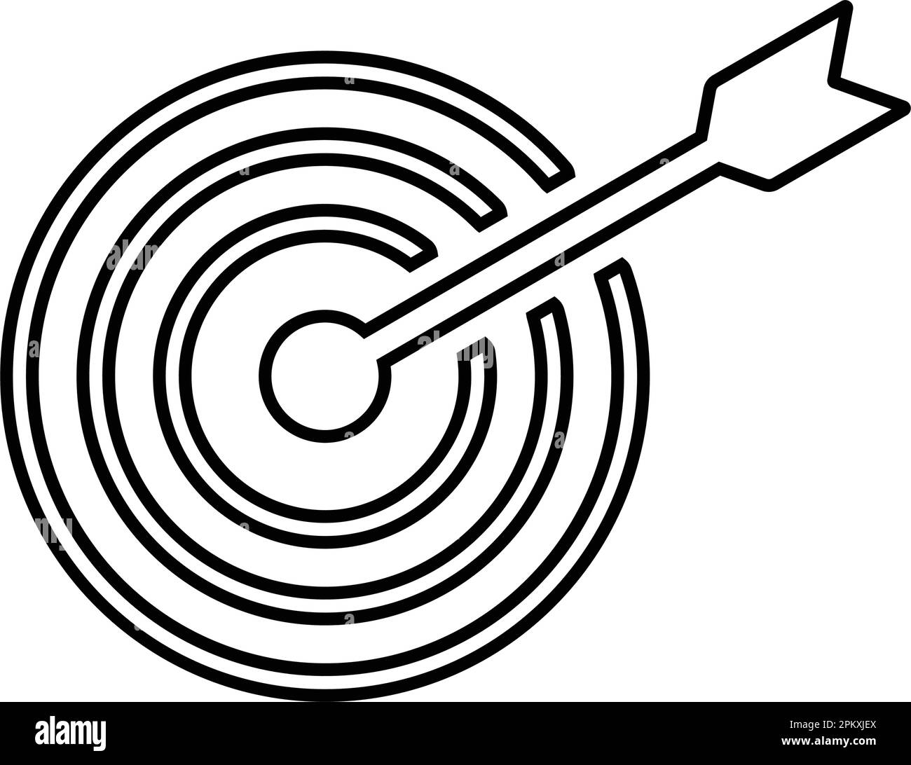 Goal, target icon Use for commercial purposes, print media, web or