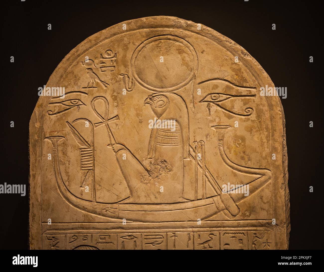 Ra or Re is the ancient Egyptian solar deity - 1000 B.C Stock Photo