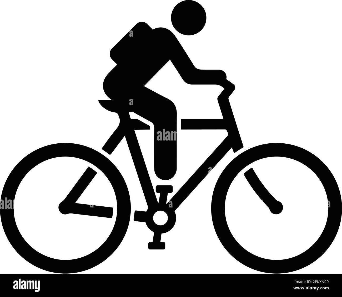 Editable bicycle icon hi-res stock photography and images - Alamy