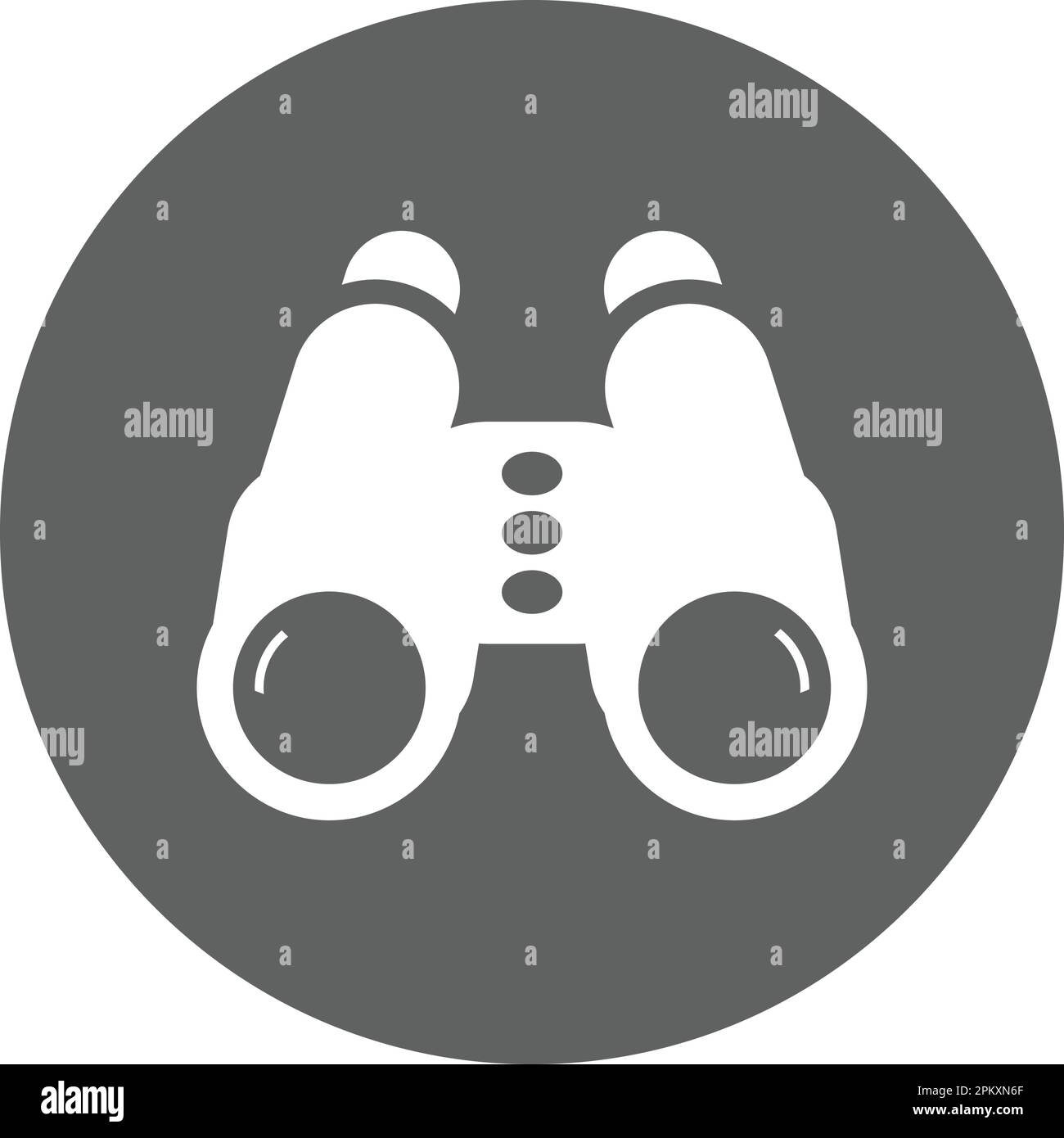 Binocular icon Simple editable vector EPS file Stock Vector Image