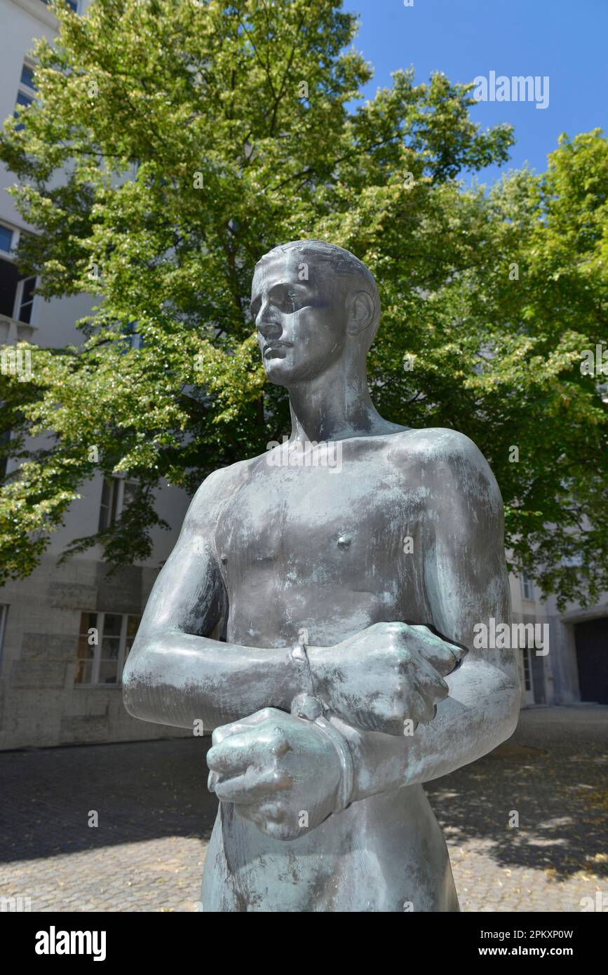 Statue, German Resistance Memorial Center, Federal Ministry of Defence ...