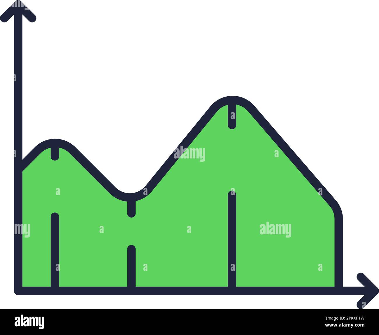 Statistic icon flat vector chart graphic symbol Stock Vector Image ...