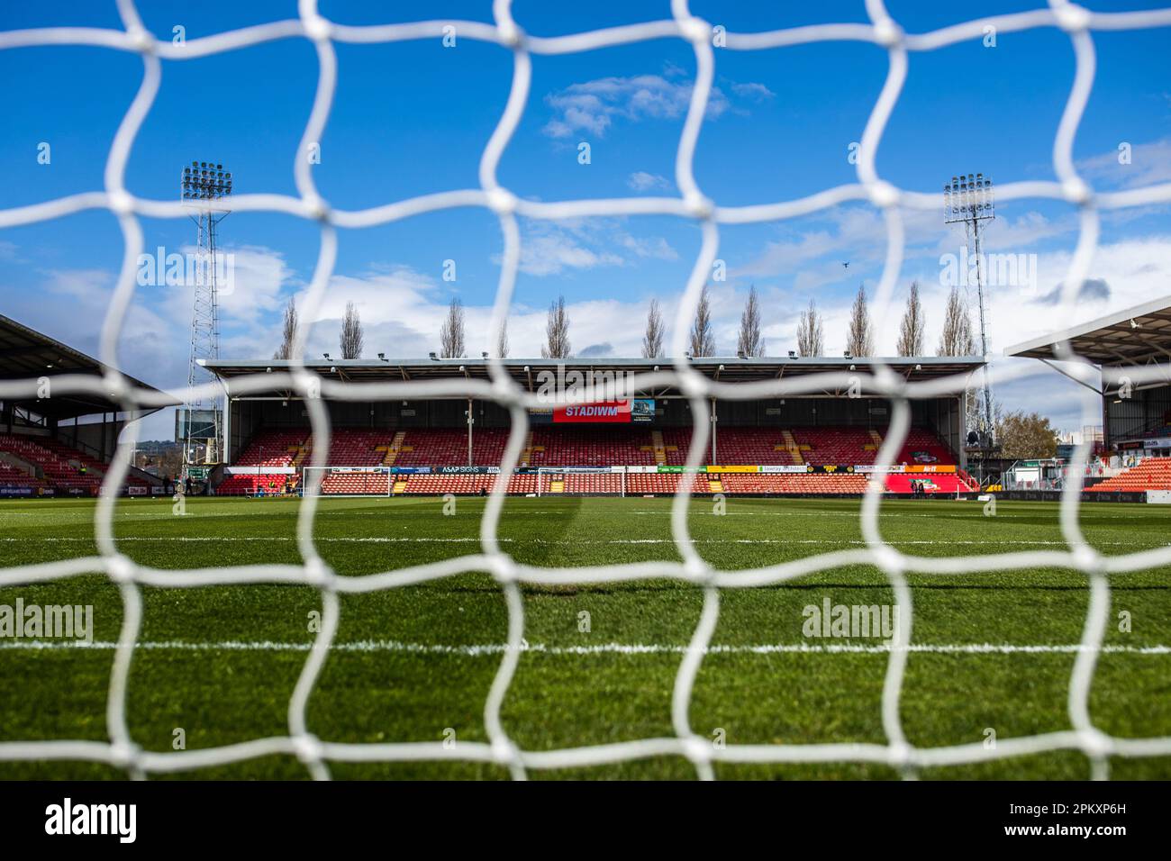 A general view of the Racecourse Ground before the Vanarama National
