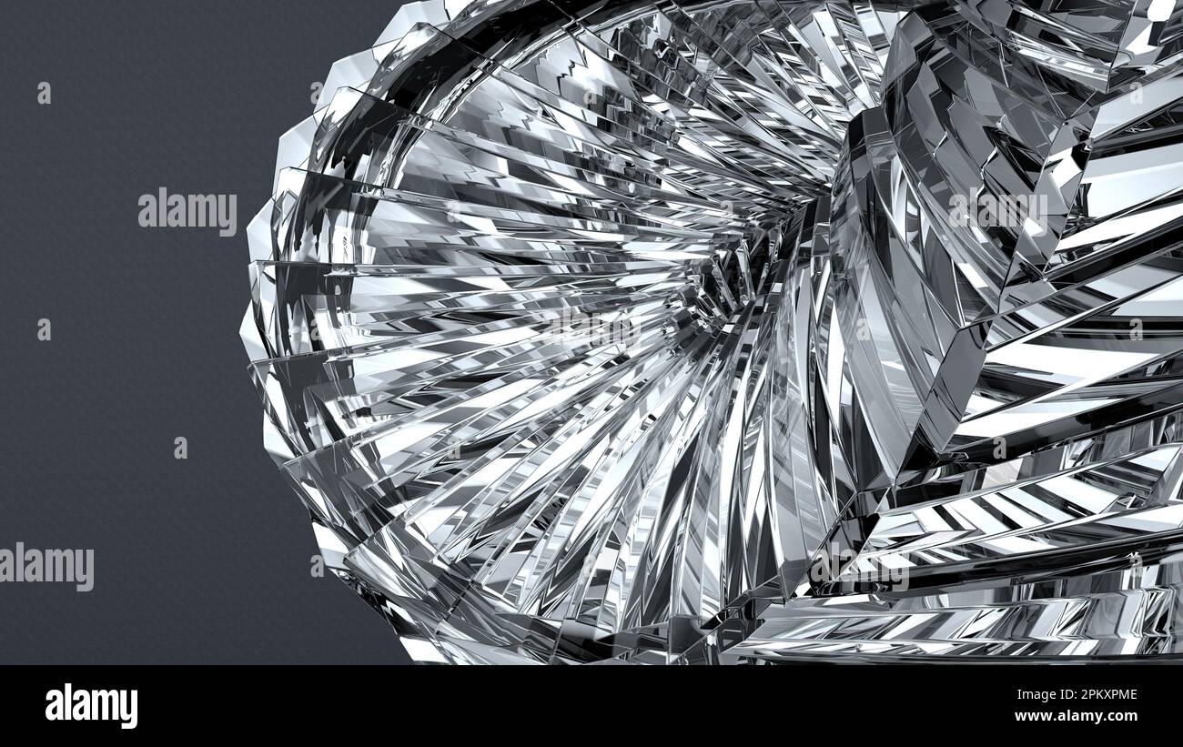 Crystal's translucent surface shimmers like the surface of water ...