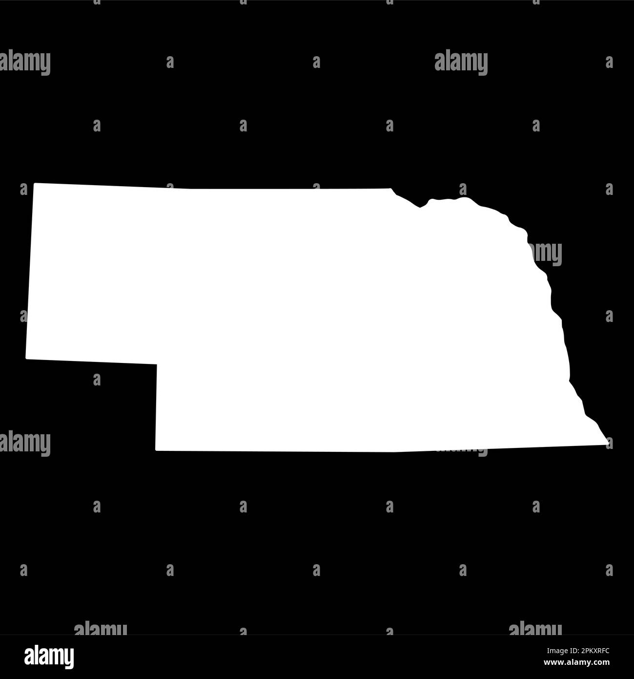 Nebraska map shape united states - Nebraska Map Shape United States Of America Flat Concept Icon Symbol Vector Illustration 2PKXRFC 