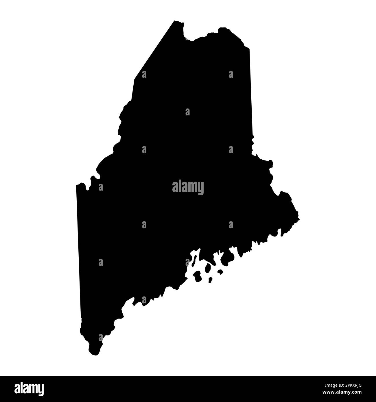 Maine map shape united states - Maine Map Shape United States Of America Flat Concept Icon Symbol Vector Illustration 2PKXRJG 