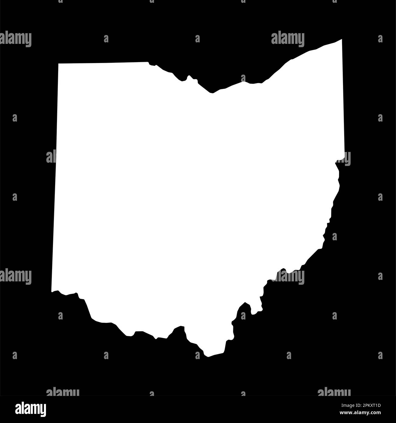 Ohio map shape united states of - Ohio Map Shape United States Of America Flat Concept Icon Symbol Vector Illustration 2PKXT1D 