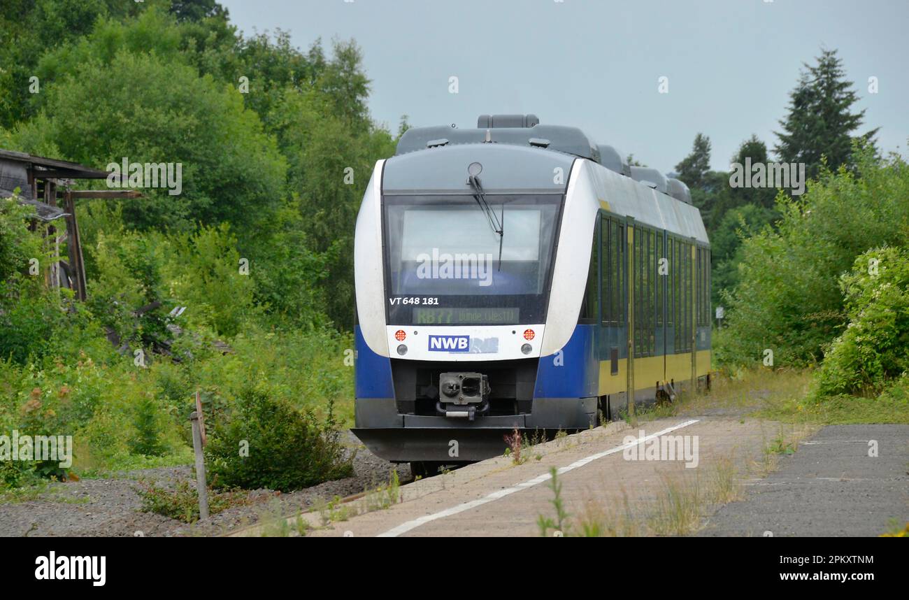 Nordwestbahn, Vlotho, North Rhine-Westphalia, Germany Stock Photo