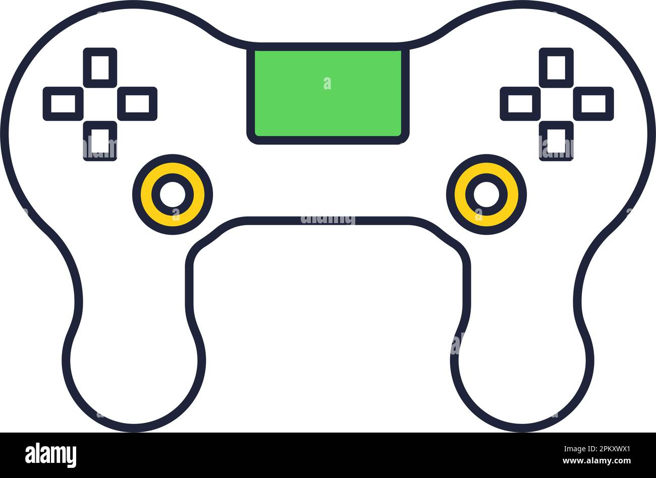 Gamepad icon joystick vector isolated on white Stock Vector Image & Art ...