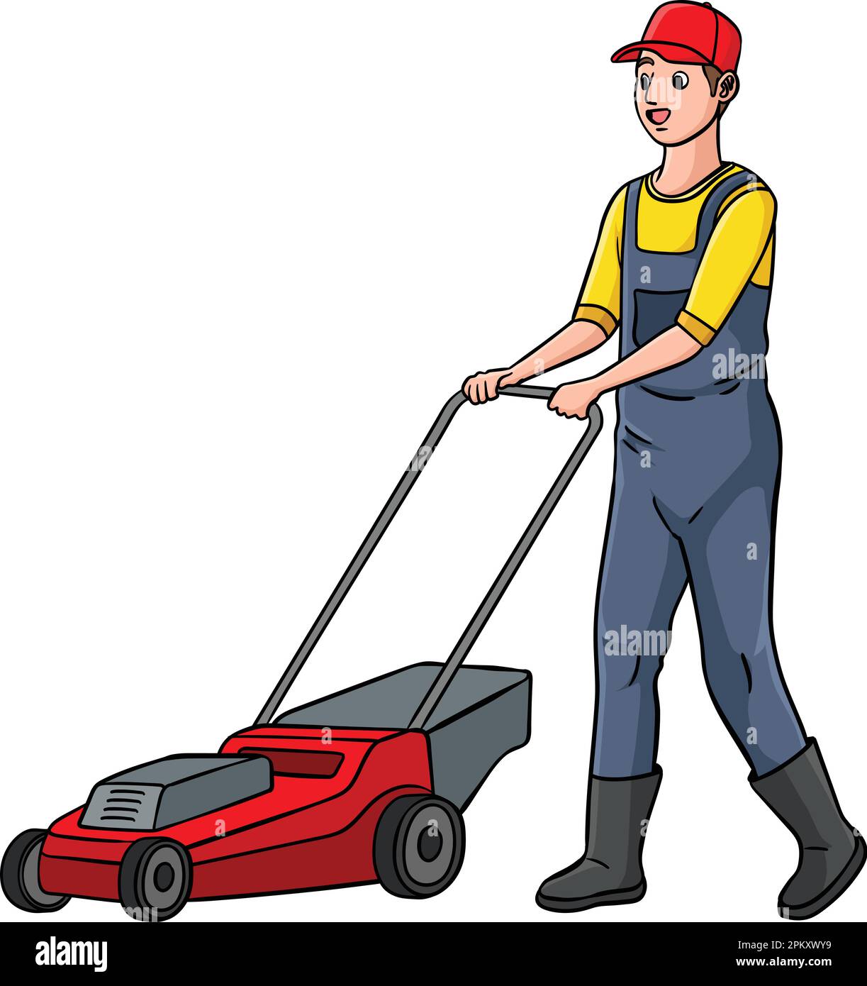 clipart mowing