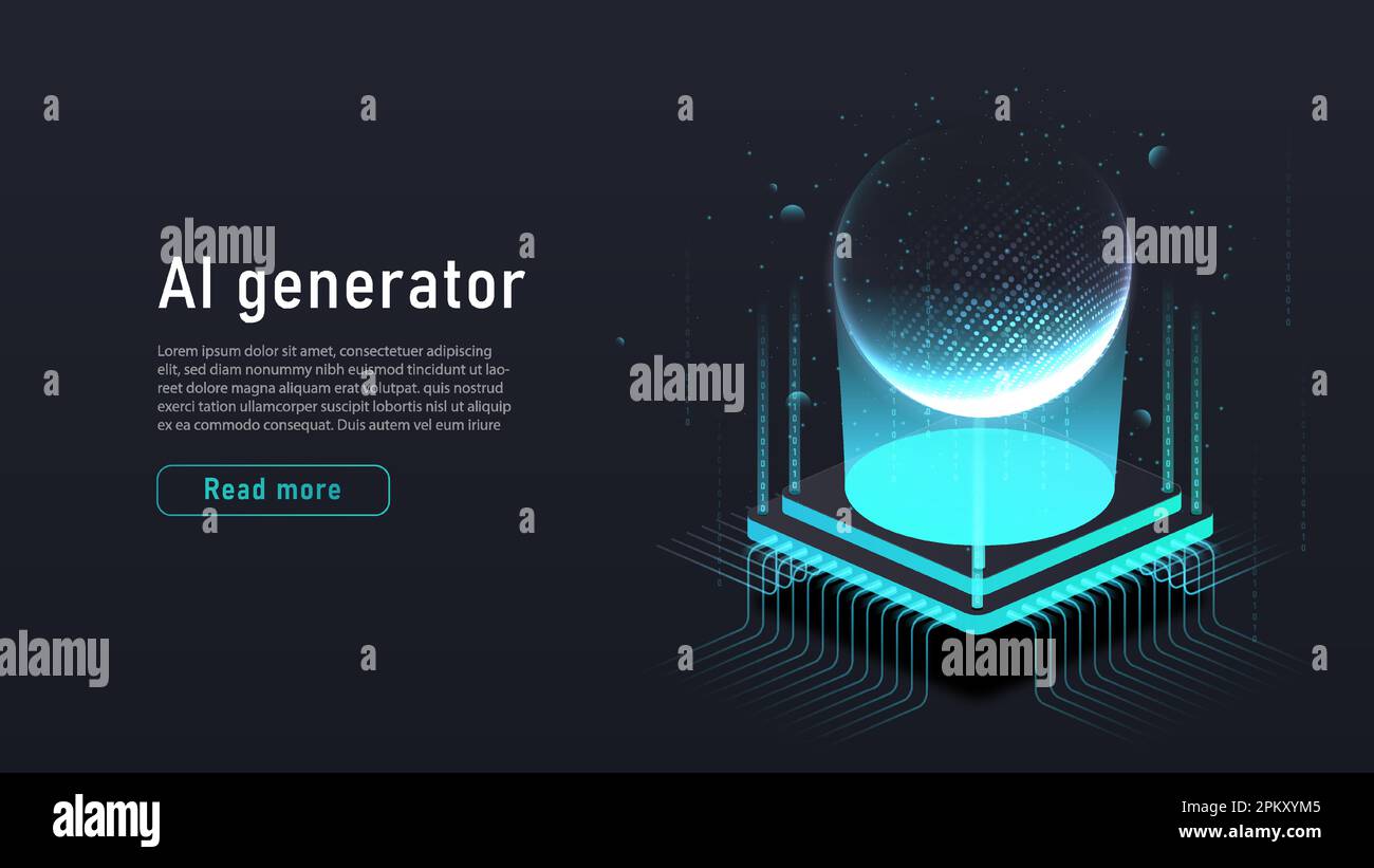 AI generator concept Stock Vector Image & Art - Alamy
