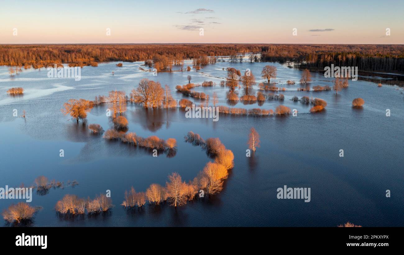A tranquil body of water surrounded by lush greenery and a picturesque ...