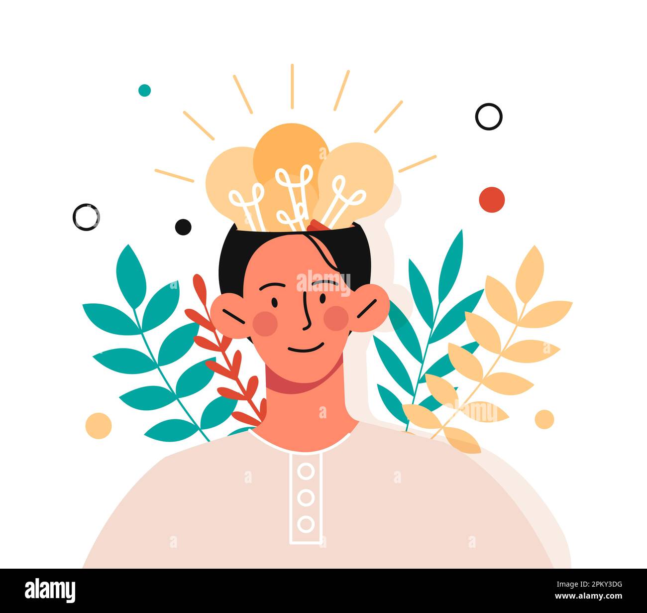 Idea in head Stock Vector