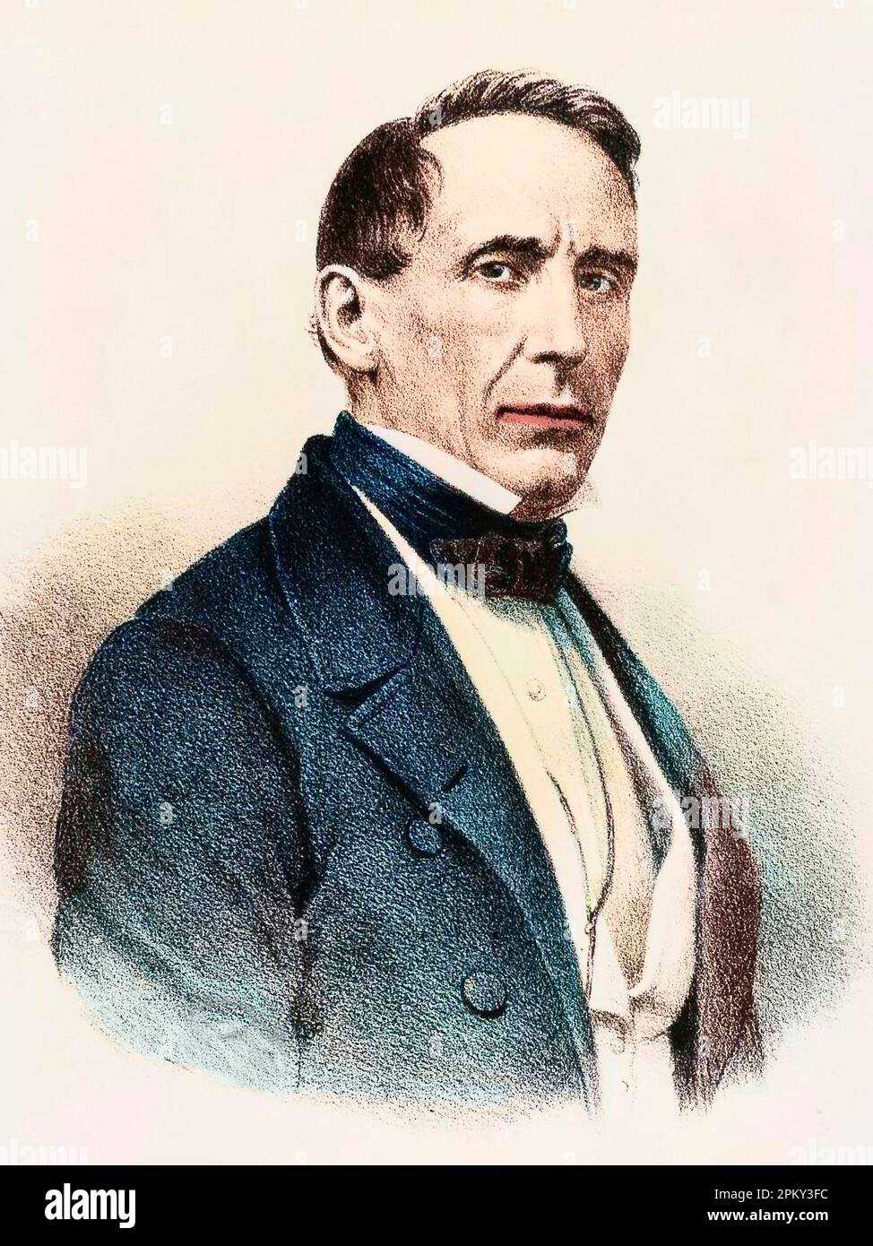 Portrait of Angelo Brofferio (1802-1866), Italian lawyer, journalist Stock Photo