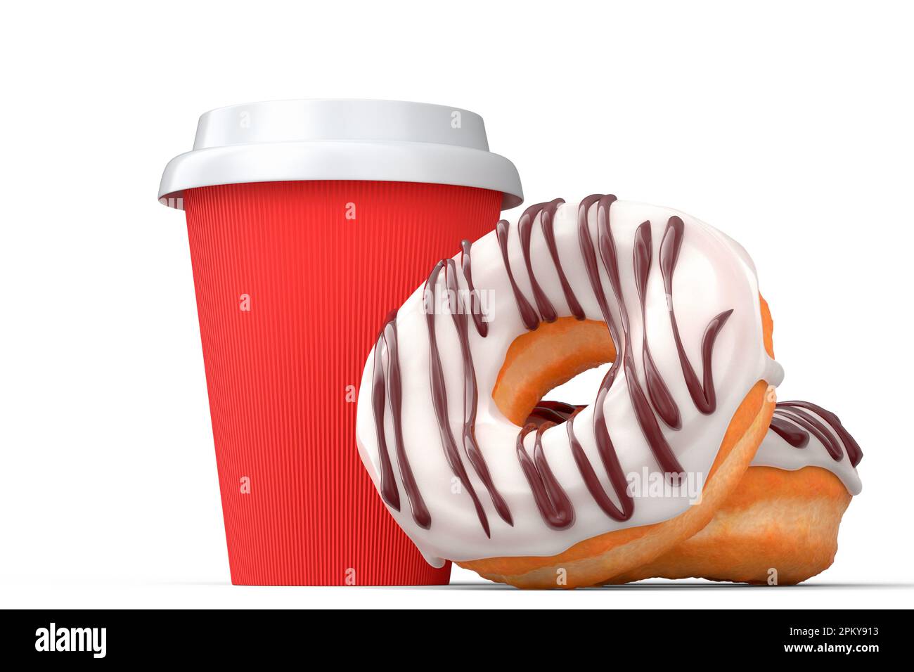 Paper coffee cup with cap for cappuccino, americano, espresso, mocha ...