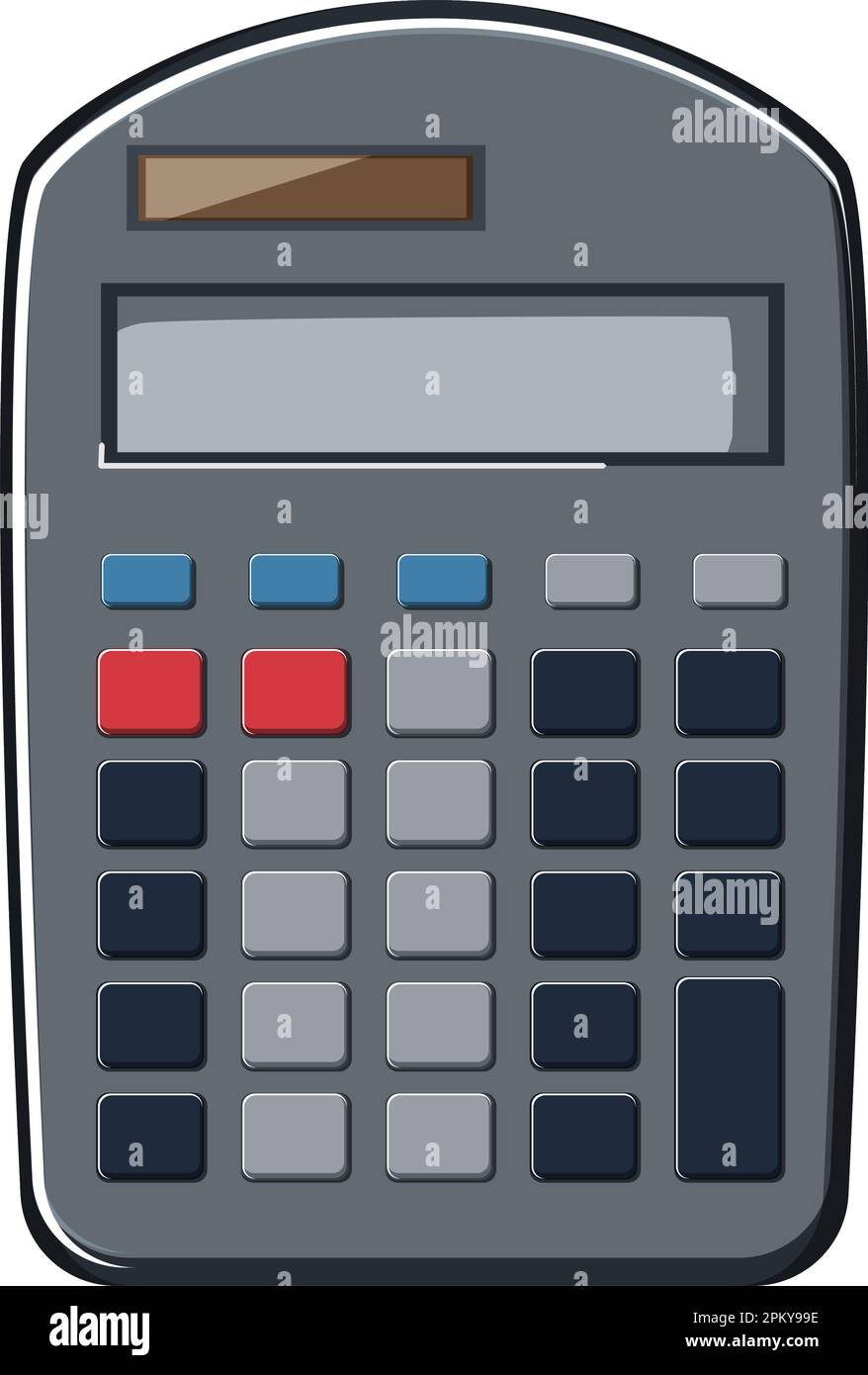 work calculator device cartoon vector illustration Stock Vector Image