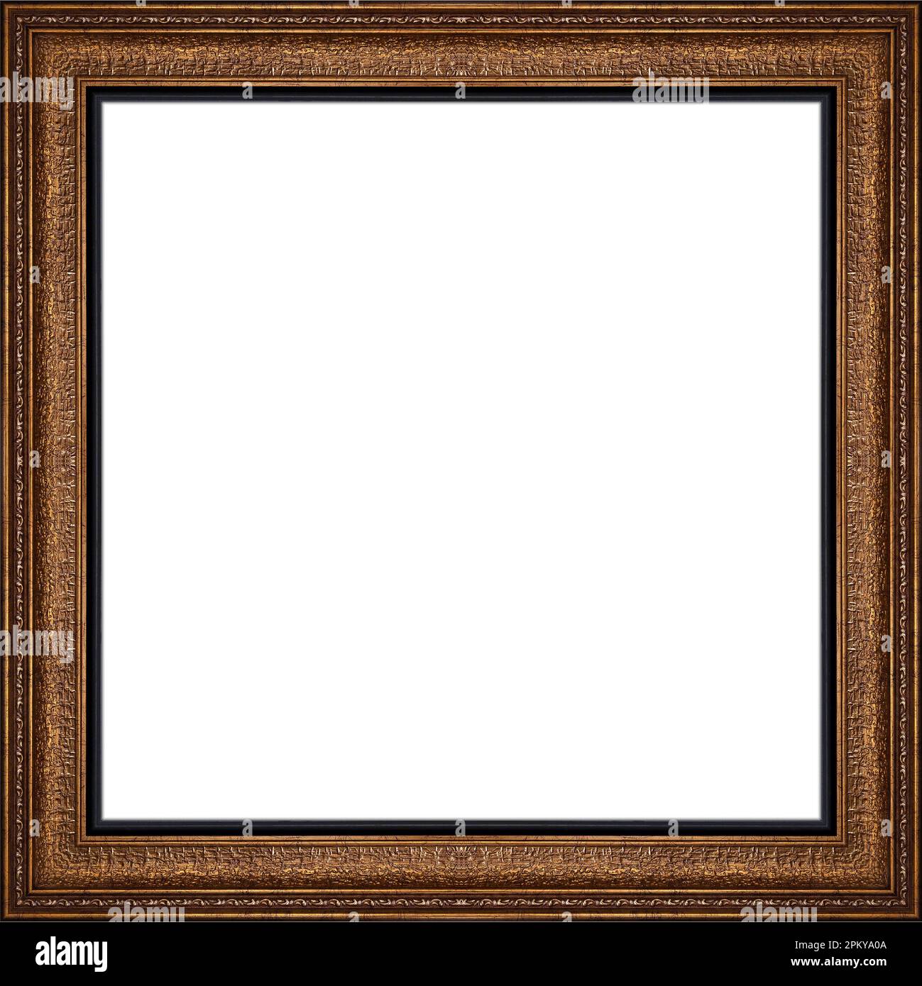 antique picture frames isolated on white background Stock Photo
