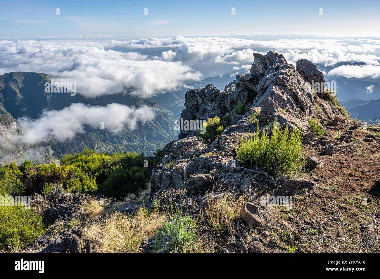 View from Pico do Areeiro, Madeira Stock Photo - Alamy