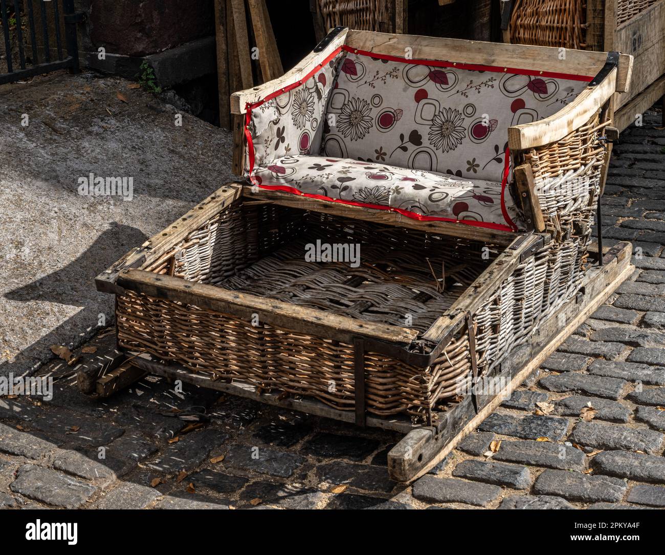 Monte Toboggan Ride Stock Photo Alamy